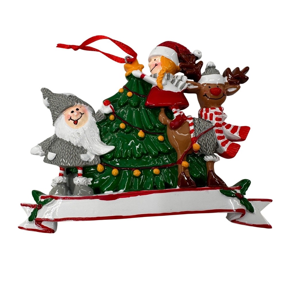 Polar X Christmas‎ Ornament Gnome Reindeer Girl Tree Personalizable Resin Kids